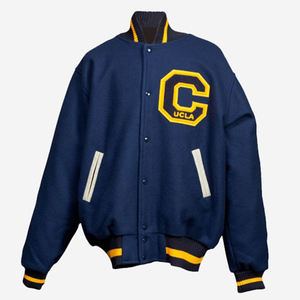 Custom Men's Letterman Varsity <b>Jackets</b> with Genuine Wool Body & Plain Blank Sleeves for Spring Season - Product Image 5