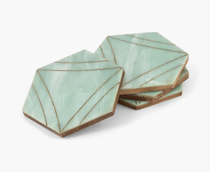 Meilleures ventes de sous-verres ronds faits à la main en marbre blanc de qualité supérieure avec des motifs en laiton classiques Approvisionnement dans le monde entier - Product Image 4