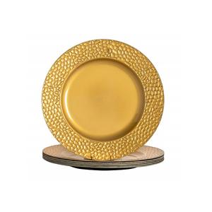 Most Selling Round Shape Charger <b>Plates</b> <b>Metal</b> Gold Finished Charger <b>Plate</b> for Hotels Dinnerware Dishes & <b>Plates</b> - Product Image 4