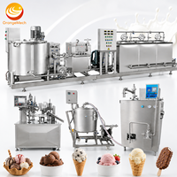 Usine de fabrication de crème glacée, mini machine automatique rotative de remplissage et de scellage de cônes à crème glacée, ligne de production de crème glacée