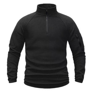 Premium quality <b>fleece</b> <b>men</b> jacket OEM Customize logo <b>Men's</b> Outdoor <b>Quarter</b> <b>Zip</b> <b>Fleece</b> Pullover - Product Image 3