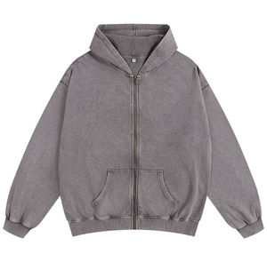 Sweat à capuche oversize personnalisé pour l'hiver, 100% coton, poids lourd, polaire 450 g/m², style vintage Y2K, streetwear pour hommes et unisexe - Product Image 1