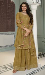 Vestido de moda de lujo Heavy Blooming Viscosa Chinon Jacquard Salwar Suit & Dupatta con Secuencia de bordado Trabajo Mujer Moda - Product Image 2