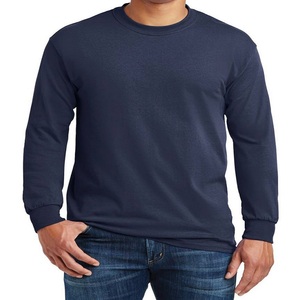 Nueva llegada personalizada caída hombro manga larga cuello en V camiseta personalizada transpirable Streetwear algodón poliéster camiseta - Product Image 6