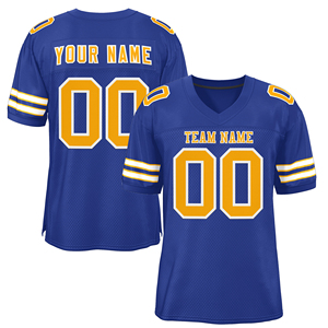 Vente en gros Nouvel arrivage personnalisé de maillots de football américain Fabricants de streetwear imprimés à manches courtes de haute qualité pour adultes - Product Image 4