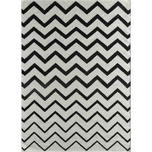 พรมอินดัสบาร์ คลาสสิค เกรย์ แบล็ค ลายทอแบน ทำจากขนสัตว์และปอกระเจา ทำมือ ขนาด 4 เมตร รูปทรงสี่เหลี่ยมผืนผ้า ลายเชฟรอน สำหรับบ้าน ห้องนอน ทางเดิน หนา 10 มม. - Product Image 1