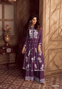 Nouvelle Collection de vêtements de Festival pour femmes, Georgette Salwar Kameez Sharara avec longue tenue de Festival dupata épicée - Product Image 5