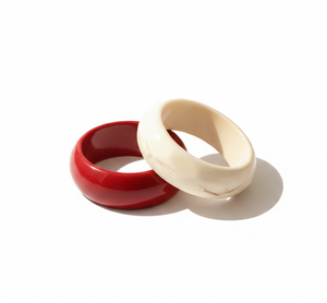 Bracelets en résine de couleurs mélangées en gros |   Bracelets en acrylique de formes et tailles assorties pour femmes |   Bijoux fantaisie en gros fabriqués en Inde - Product Image 2