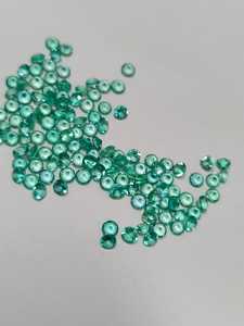 พลอยเพชรกลมสีเขียวมรกตธรรมชาติขนาด2.5มม. 7.1ชิ้นเดียวตัดมรกตอัญมณีหลวมราคา355 $ เรา - Product Image 4