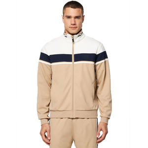 Chándal con cremallera y cuello levantado de alta calidad para hombre, tela de retazos transpirable, ropa de otoño e invierno, logotipo personalizado de talla grande disponible - Product Image 2