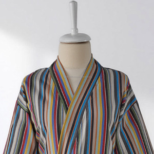 Peignoir en coton tissé 100% pour femmes et hommes, été/printemps, respirant, séchage rapide, longueur intégrale, fabriqué en Turquie - Product Image 4