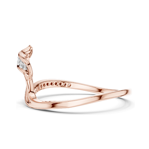 Anillo de Diamante de Laboratorio de 0.092 CT para Mujer, Claridad VVS-VS EF, Oro de 18KT, 14KT, 10KT y Plata 925, Oro Rosa, Amarillo y Blanco - Product Image 6
