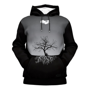 เสื้อฮู้ดกันหนาวของผู้หญิงผ้าฝ้าย100% มีฮู้ดซับลิเมตดีไซน์ด้านหน้าสั่งทำได้ - Product Image 6