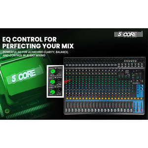 มิกเซอร์เสียงดีเจ 5Core 24 ช่อง สเตอริโอ พร้อมเอฟเฟกต์ 256 แบบ USB บลูทูธ พลังแฟนทอม 48V - Product Image 4