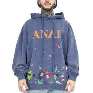 Sweat à capuche vierge personnalisé pour hommes sweats unisexes en coton épais vêtements logo personnalisé surdimensionné sweats à capuche épais pour hommes - Product Image 5