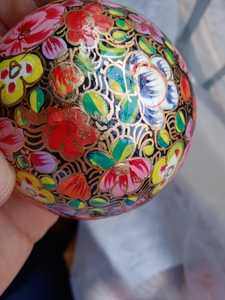 Kashmiri ลูกบอลกระดาษตกแต่งคริสมาสต์ระบายสีด้วยมือปรับแต่งดีไซน์ได้ - Product Image 2