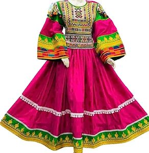 Traditionnel ethnique Vintage Kuchi robe Afghan/Pakistan fête porter multicolore Kochi robe 3047 musulman vêtements accessoire - Product Image 3