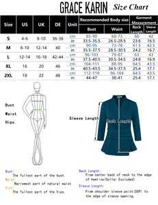 GRACE KARIN Damen 2023 <span class=keywords><strong>Peplum</strong></span> Oberteile Locken V-Ausschnitt 3/4 Ärmel Arbeit Business-Bluse solide Krawatte Taille Brautfreihemden - Product Image 6