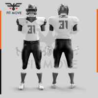 Uniforme de Fútbol Americano OEM 2026 Transpirable y Antibacterial, Tallas Grandes, Mangas Cortas, Personalizable con Nombre y Logotipo del Equipo para Adultos
