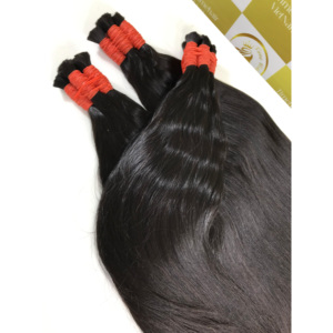 Extensions de cheveux vierges russes européens noirs naturels de haute qualité directs d'usine - Product Image 3