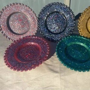Round Resin Plate <b>for</b> Serving Durable Plate Perfect <b>for</b> Gifting or Interior Styling - Product Image 1