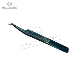 Venta al por mayor Etiqueta Privada Plasma negro 90 45 35 grados Volumen de pestañas pinzas de pestañas con puntas de microfibra y logotipo - Product Image 3