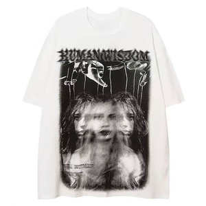 DTG Logo-printed 100% Cotton Tops Wholesale Dtg Printed T-<b>shirts</b> Unisex Logo Design Custom Prints T <b>Shirts</b> Breathable - Product Image 4