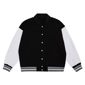 Vestes universitaires à la mode unisexe pour hommes et femmes col montant Winter Street Wear CollegeBaseballjacket pour hommes - Product Image 5