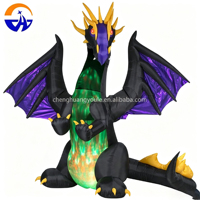 Dragon gonflable commercial personnalisé 2026 Chenghuang à livraison rapide, dragon volant gonflable avec boule de cristal à vendre