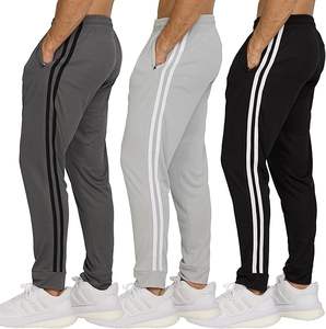 Pantalon de survêtement à logo personnalisé, pantalon en polaire Hip Hop, pantalon de jogging à taille élastique pour hommes, pantalon de jogging évasé empilé - Product Image 1