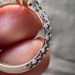 Anillo de Compromiso con Halo Oculto de Diamante Cultivado en Laboratorio, Corte Esmeralda, Color Rosa, con Certificado IGI, en Oro de 14k, Anillo de Bodas para San Valentín - Product Image 5