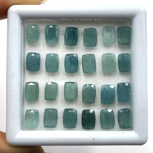 Piedra preciosa suelta de grandidierita Natural certificada por IGI, piedra preciosa cortada con cojín de 4-12 MM para la fabricación de joyas - Product Image 6