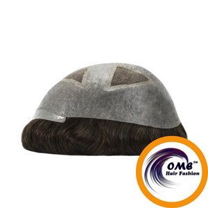ทูเป้ผมแท้สำหรับผู้ชาย OME แบบอินเดีย Remy  ฐาน PU  ความหนาแน่น 100%  เนื้อผม 8 มม.  แบบลอนธรรมชาติ/ลอนคลื่น/ผมตรง  งานแฮนด์เมด - Product Image 1