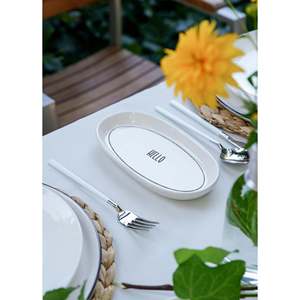 ชุดเสิร์ฟรูปไข่4ชิ้น17ซม. ชุดอาหารเย็นสำหรับทุกวัน - Product Image 2