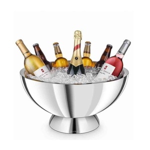 Bañera de fiesta de bebidas martillada con aislamiento de doble pared de acero inoxidable de alta tendencia para enfriar bares de vino Catering - Product Image 5