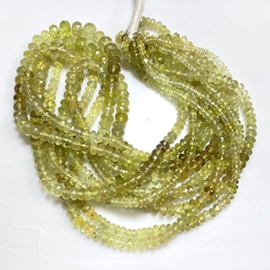 Cuentas raras Chryso Beryl facetadas con forma de Rondelle, cuentas de piedras preciosas naturales de buena calidad, cuentas al por mayor para joyería - Product Image 6