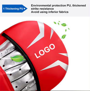 Hot Selling Custom Logo Leather Focus Pads Adjustable <b>Wrist</b> <b>Strap</b> for Professional Training Kickboxing Martial Arts Commercial - Product Image 5