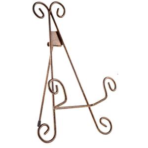 Estante de placa de hierro de diseño novedoso, soporte de placa de pie de mesa, acabado dorado, soporte de placa montado en la pared para cocina, estante para platos - Product Image 1