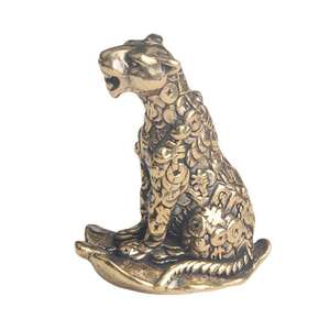 Figurine léopard réaliste pièce maîtresse décorative intérieure vente chaude à la main personnalisé solide guépard/léopard Sculpture/objet - Product Image 1