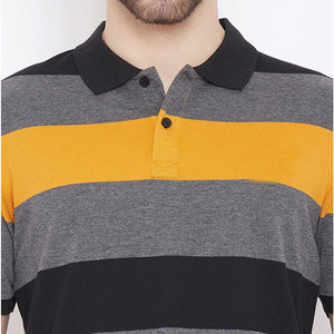 Smart Casual Hommes pour Polos Confortable Manches Courtes Léger Tricoté Tissu Imprimé Motif T-Shirt Style 100% Coton - Product Image 2