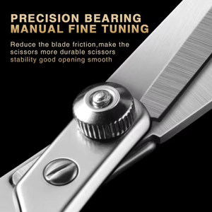 Ciseaux à cheveux droits tranchants en acier inoxydable pour droitier avec poignée en plastique ergonomique Ciseaux de coiffeur de haute précision - Product Image 2