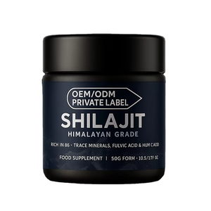 Resina Shilajit de grado alimenticio de oro OEM/ODM rica en ácido fúlvico 85 + minerales traza para fuerza de energía e inmunidad Shilajit del Himalaya - Product Image 1