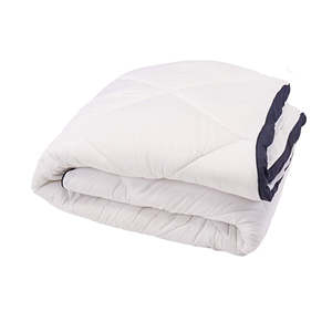 Materasso confortevole a doppio formato bianco tessuto impermeabile protezione dagli insetti a maglia stile Terry per uso estivo e primaverile - Product Image 1