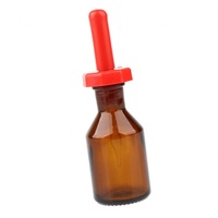 Flacons compte-gouttes en verre borosilicate de bonne qualité, transparents, avec pipette et embout en caoutchouc, résistants à la chaleur, capacité de 30 ml à 250 ml, pour laboratoire