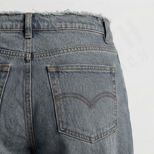 Pantalones Vaqueros de Pierna Ancha para Mujer, Cintura Alta, Rectos, Estilo Vintage, Color Personalizado Moderno, Pantalones Vaqueros de Moda Urbana - Product Image 5