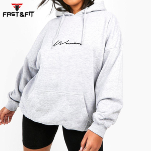 2023 haute qualité en gros à manches longues tricoté femmes sweats à capuche à la mode hiver hauts à capuche avec Logo avant - Product Image 3