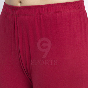 Factory Price Custom Printed <b>Women's</b> Solid <b>Pattern</b> <b>Legging</b> with Elastic Waist <b>Women's</b> Mid-Waist Pants - Product Image 6