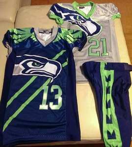 Sublimation Adulte Maillot d'Entraînement Football Américain Uniforme Manches Courtes Respirant Séchage Rapide Nylon Cachemire - Product Image 6