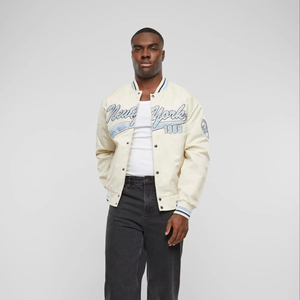 เสื้อแจ็กเก็ตผ้าซาตินพร้อมพิมพ์ซับลิเมชันสำหรับผู้ชายเสื้อแจ็กเก็ตบอมเบอร์เปิดไหล่2025ออกแบบได้ตามต้องการ - Product Image 1