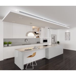 Grande dalle en quartz gris Savoie Unionstone, composition cristalline, étanche, design moderne, application murale - Product Image 4